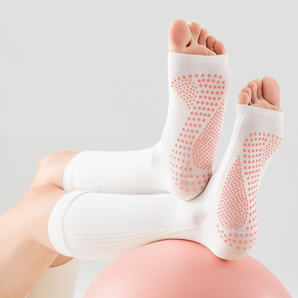 Yoga Mat - 전문용, 발가락이 드러나는 요가 양말, 여성용,