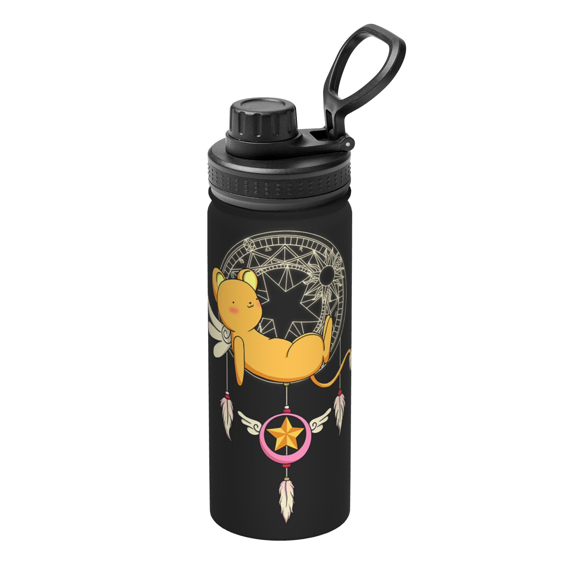카드캡터 사쿠라 애니메이션 18온스 스포츠용 보온 텀블 - Sports Water Bottle Insulated 리뷰 및 가격