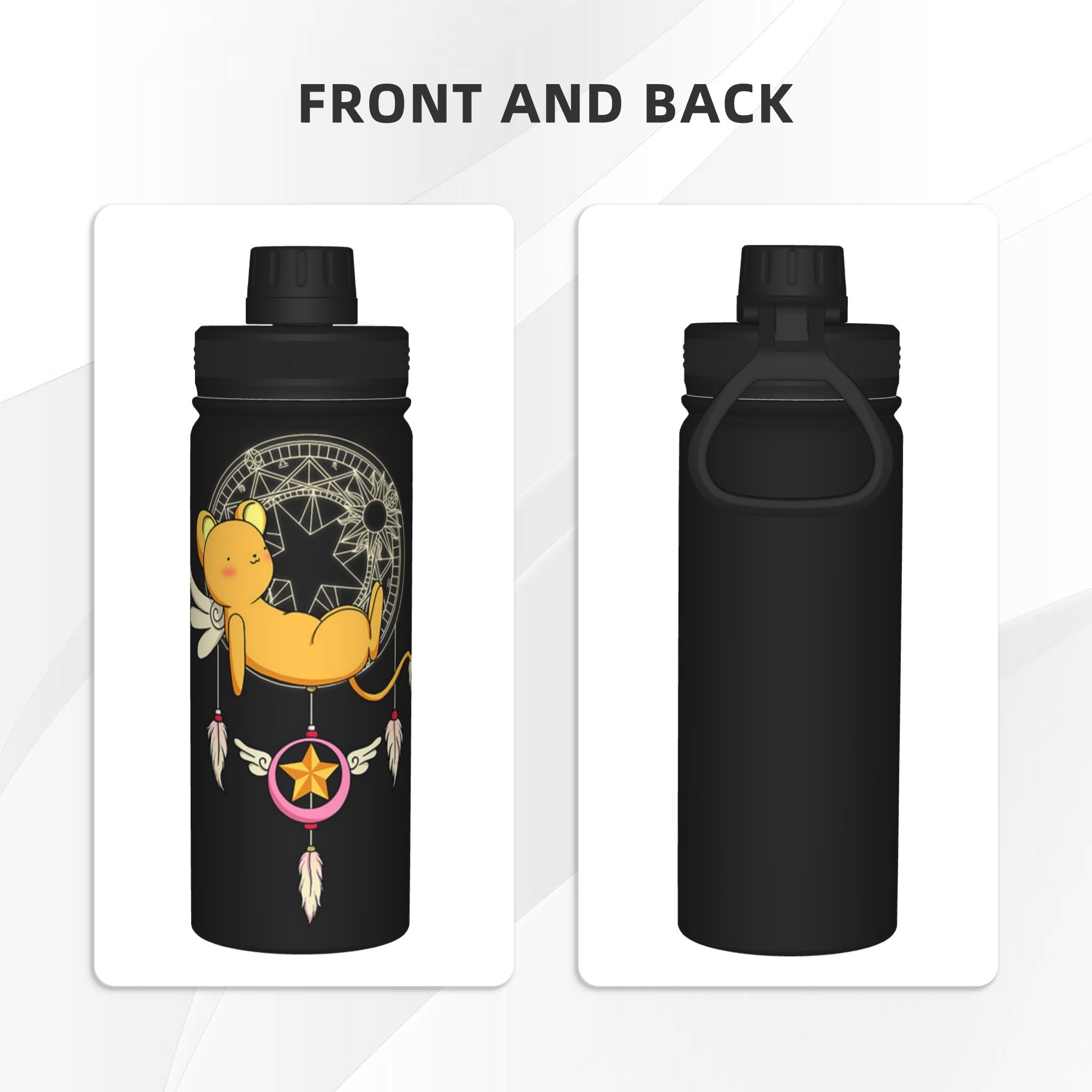 카드캡터 사쿠라 애니메이션 18온스 스포츠용 보온 텀블 - Sports Water Bottle Insulated 리뷰 및 가격
